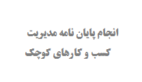 انجام پایان نامه مدیریت کسب و کارهای کوچک